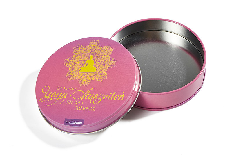 small round tin box RB120