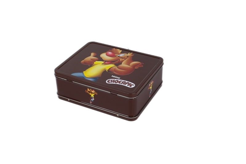 lunch tin box with plastic handle  LB523