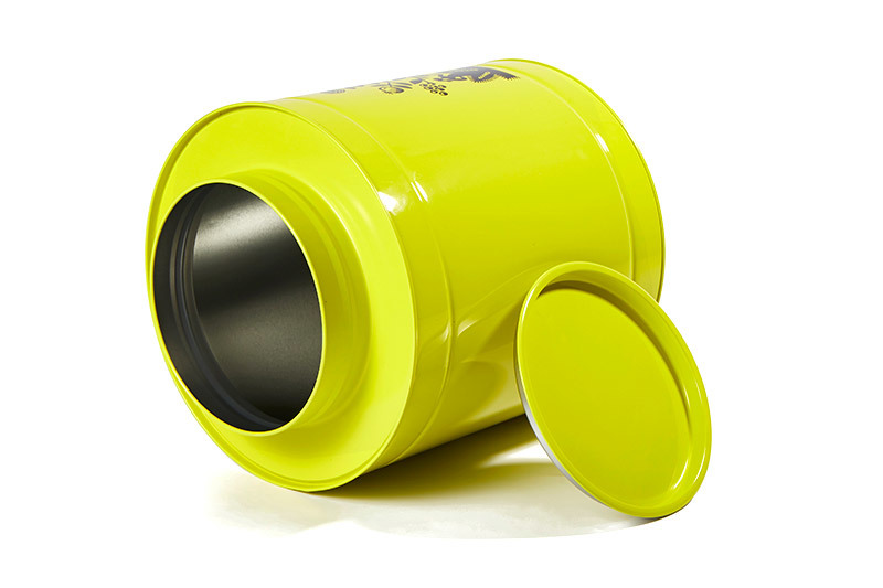 Tea tin box round tin box