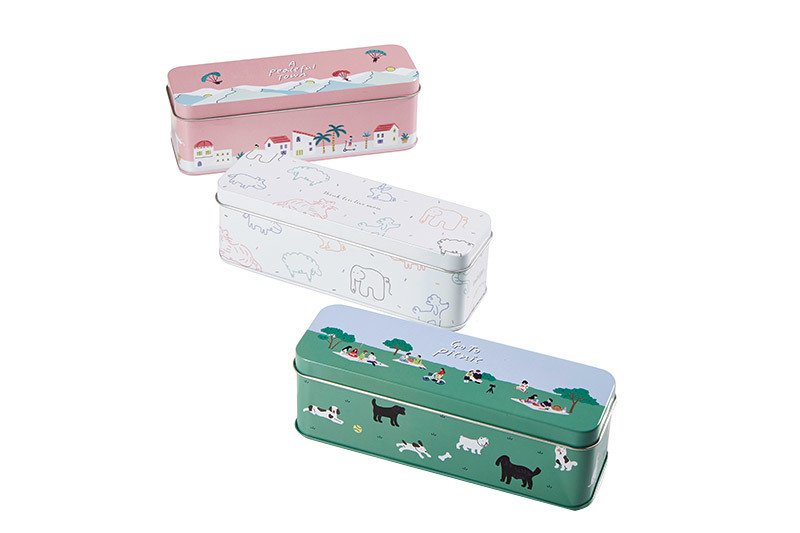 Free Sample Recycle Metal Rectangular Stationery Box RG305
