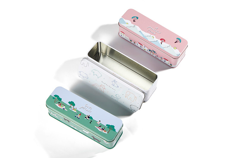Free Sample Recycle Metal Rectangular Stationery Box RG305