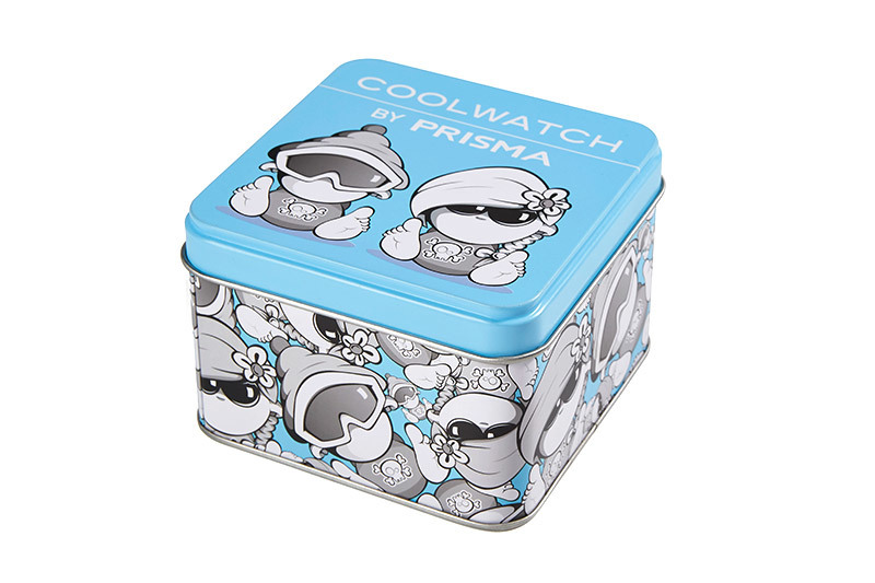 tin square box for packing watch SB406