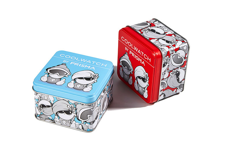 tin square box for packing watch SB406