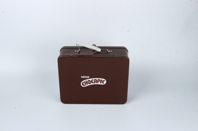 lunch tin box with plastic handle  LB523