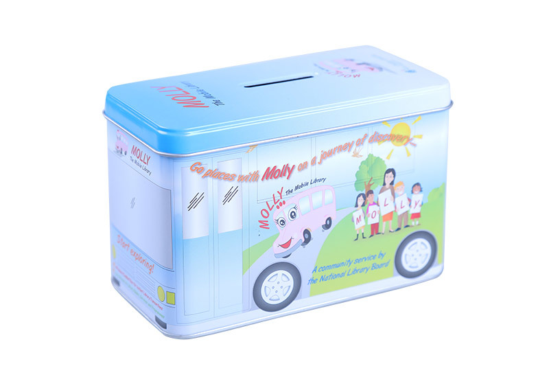 coustomize metal tin box for money RG953