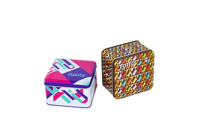 Square Shapecustomized Biscuit Tin Boxwholesale Tin Lunch Boxdongguan Lucky Peace Metal 