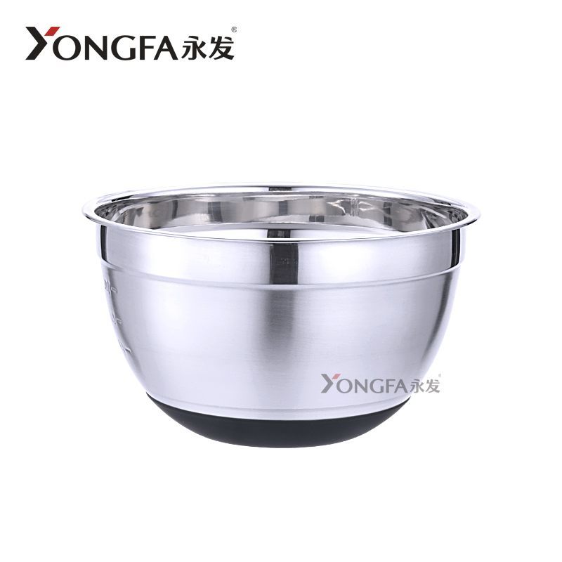 Silicone salad basin with black background