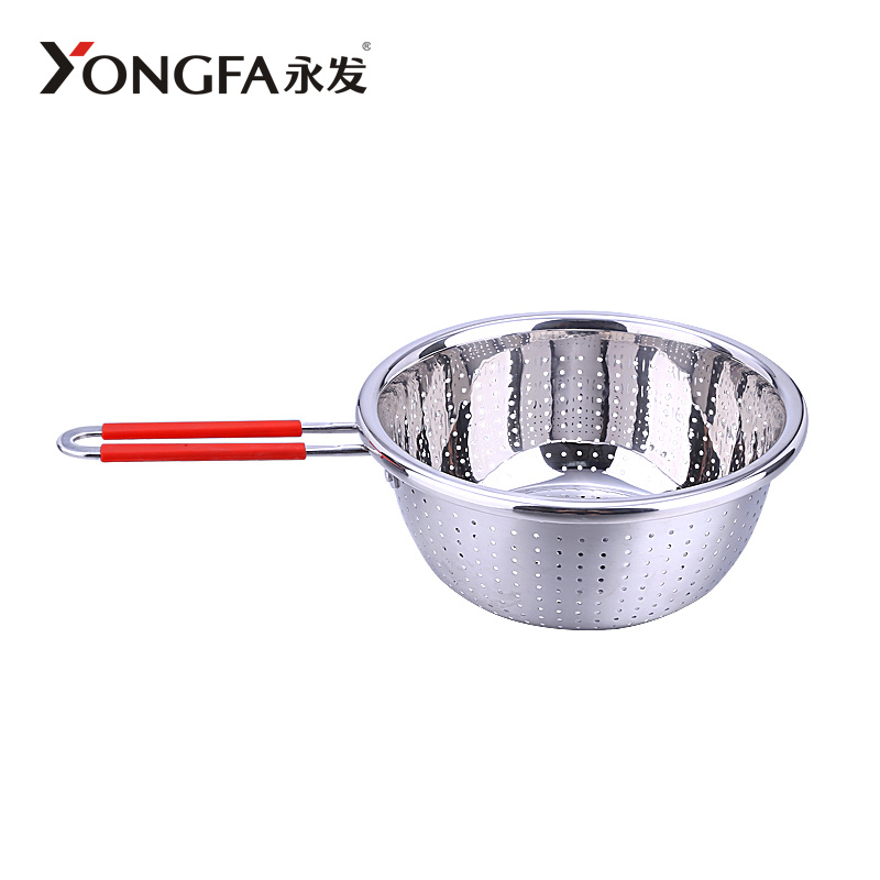 Straight handle fruit sieve