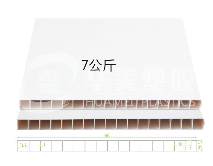 PVC extrusion plate