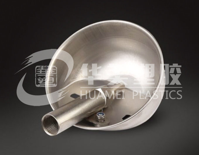 Stainless steel round drinking bowl for pigs, small size