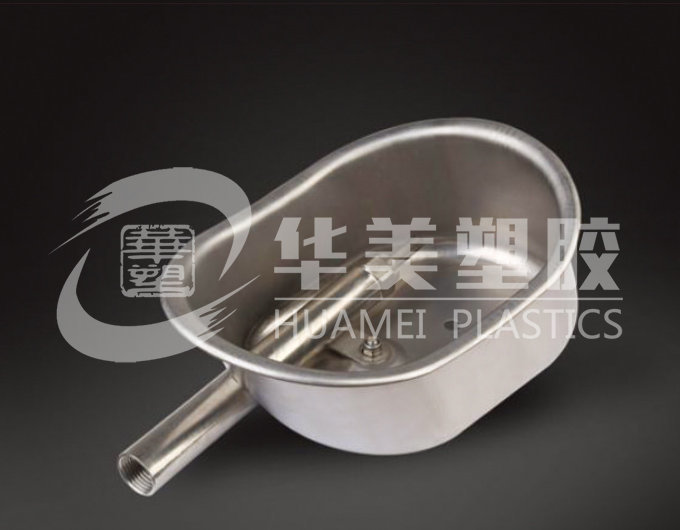 Stainless steel waist shaped drinking bowl for pigs, small size