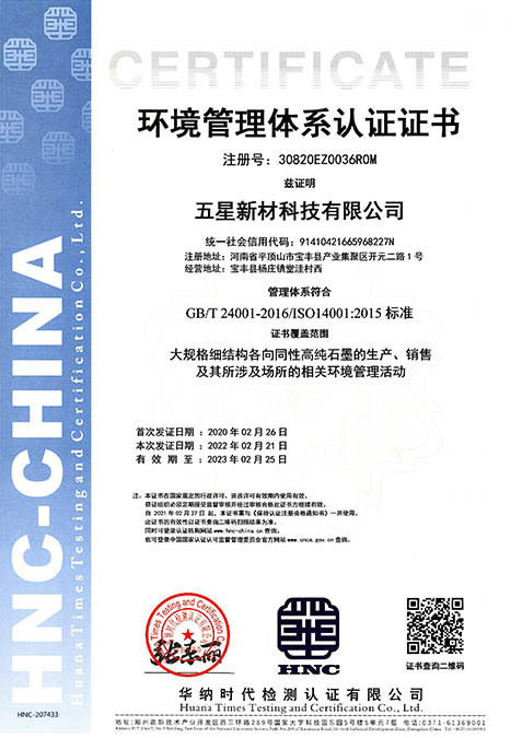 Environmental Management System Certification