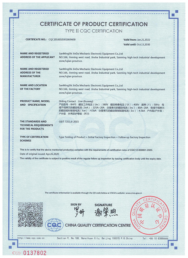 CQC certificate