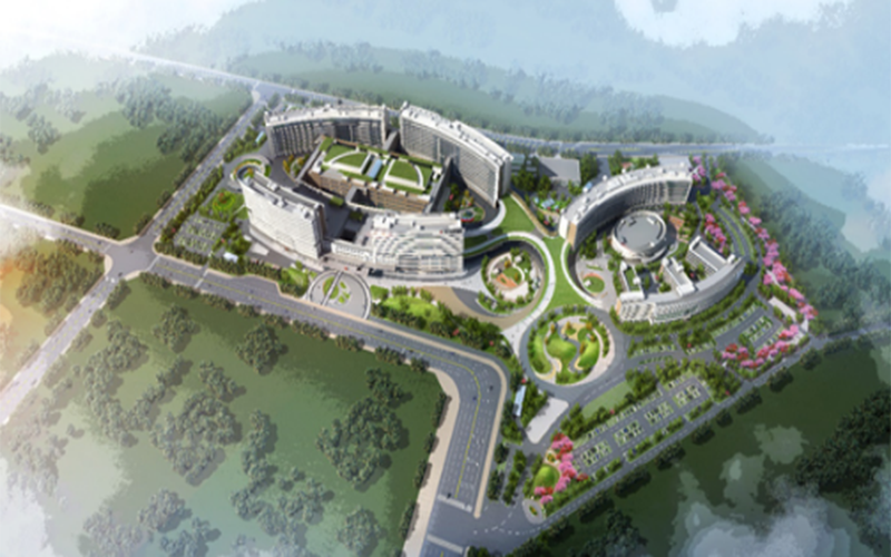 乐山新区医院在建-承插压合式高压细水雾项目