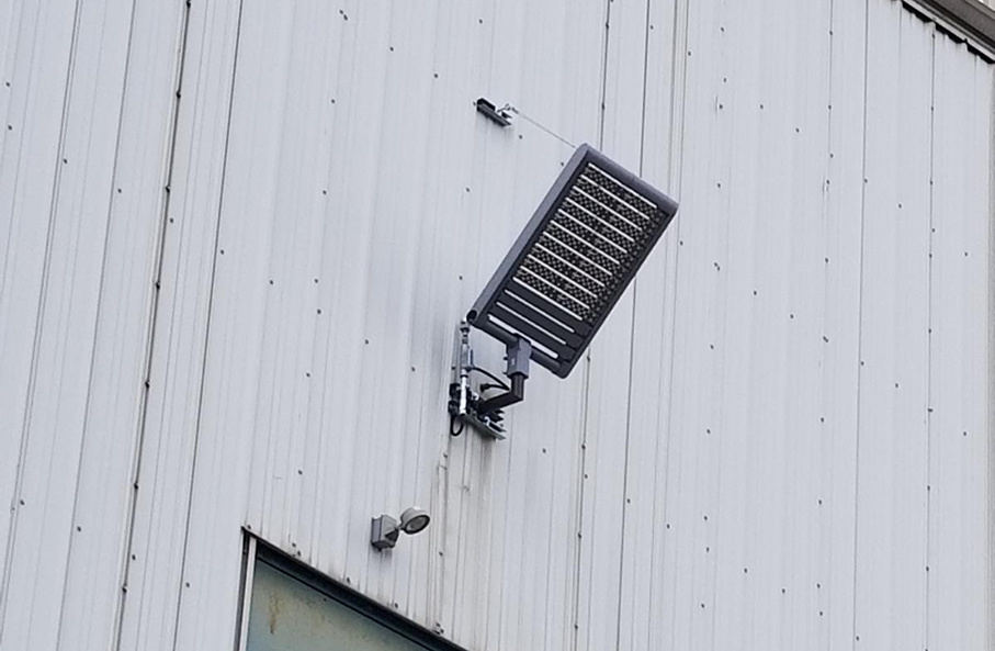 High output LED flood light in steel plant