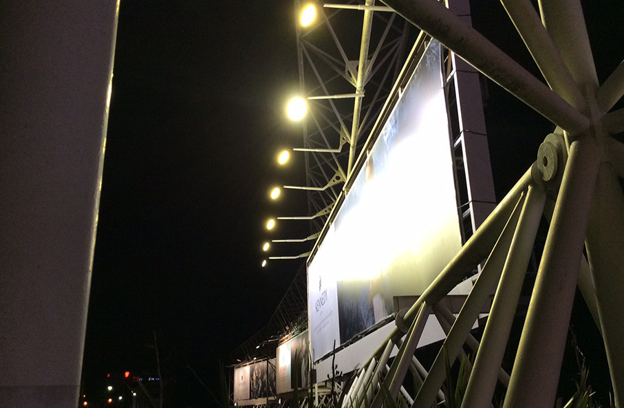 Billboard Lighting  at Sydney Airport