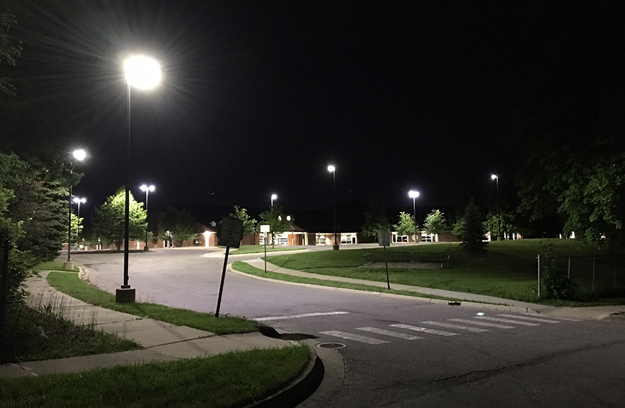 The School Parking Lot Lighting Project