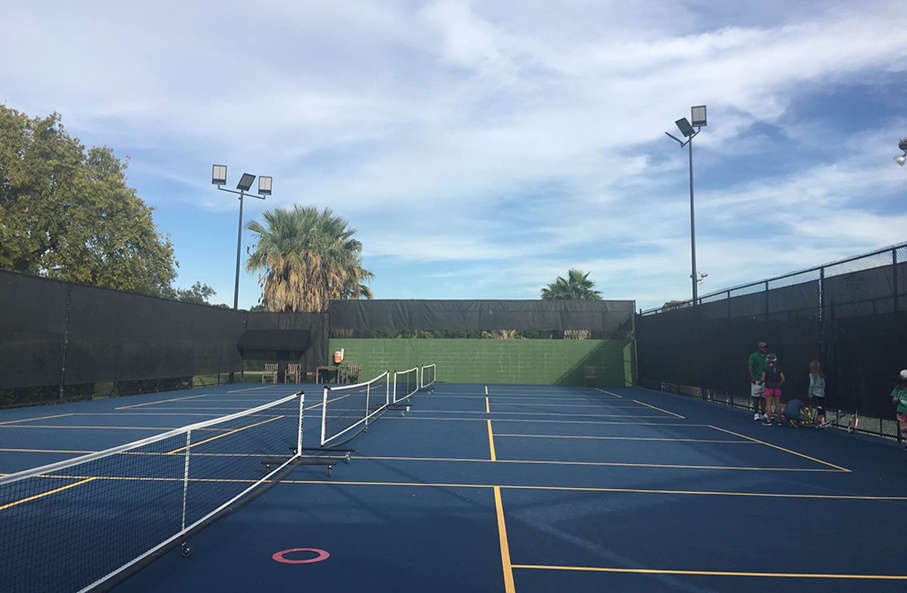 Tennis Court Lighting Project in San Antonio, TX