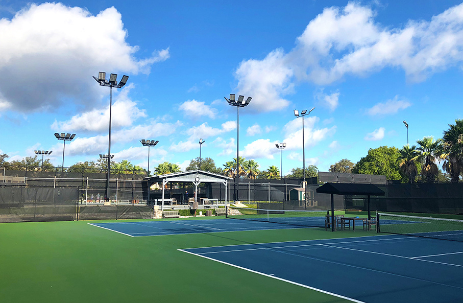 Tennis Courts Lighting Retrofitted Project