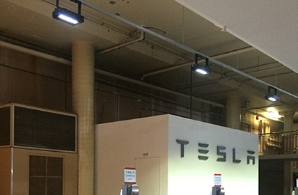 Tesla's new charging station at Chadstone shopping Centre