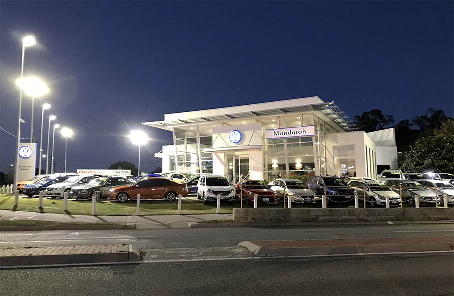 Volkswagen Car Dealership Lighting Project in Western Australia