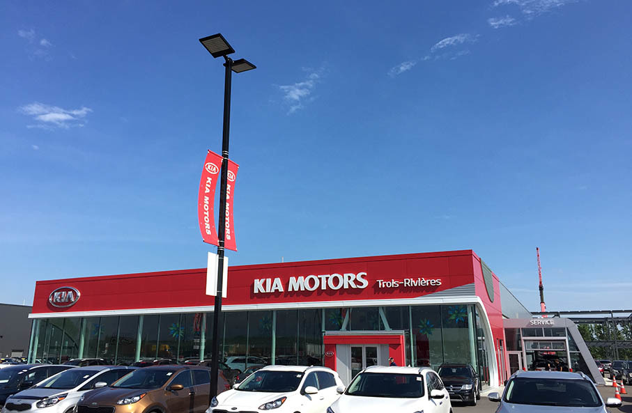 KIA Car Dealership parking lot lighting project