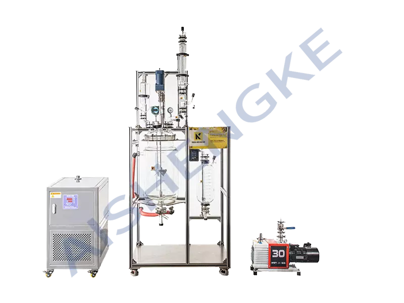 Upgrade 10l Double Jacketed Glass Reactor For Laboratory