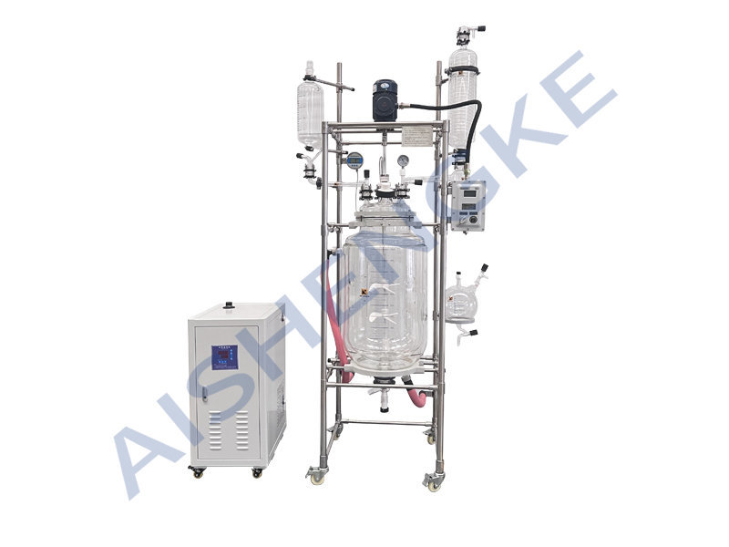 50L 100L 150L Explosion-proof Double Jacketed Chemical Chemical Glass Reactor