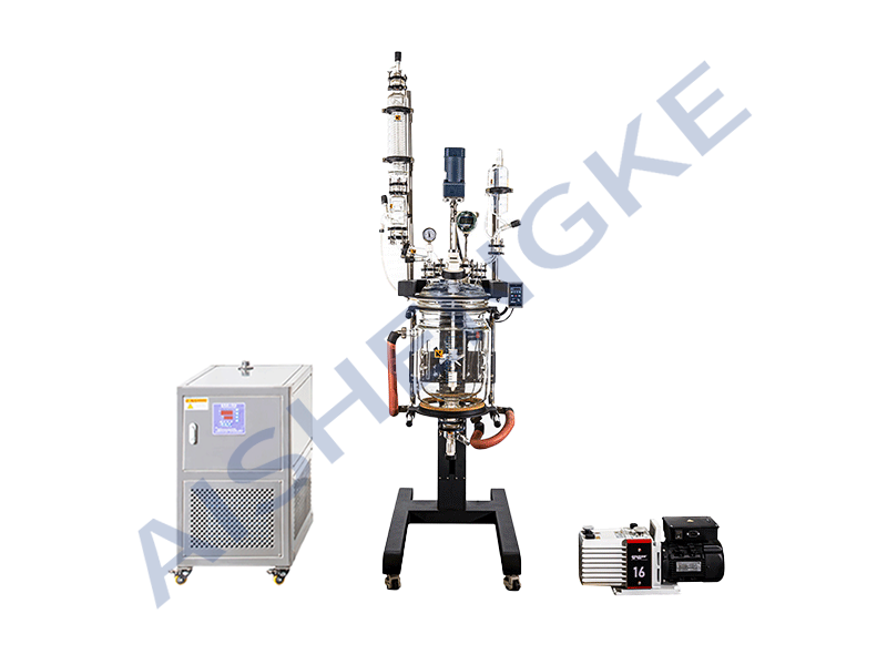 Lifting Double Jacketed 10L Glass Reactor