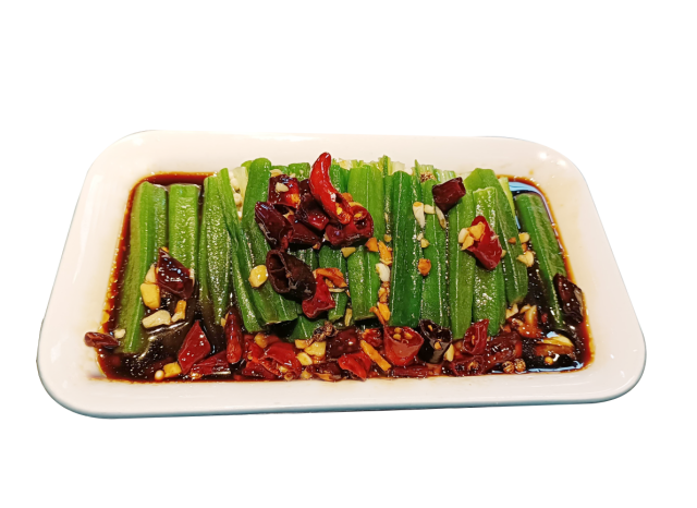 白灼秋葵