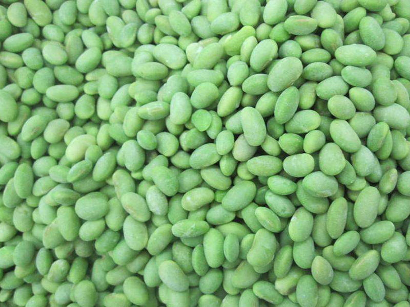 Frozen edamame kernels