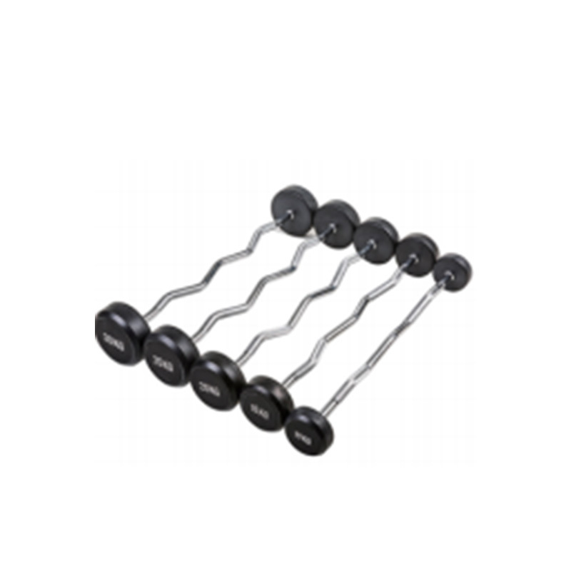 YC1023 Fixed Rubber Coated Barbell