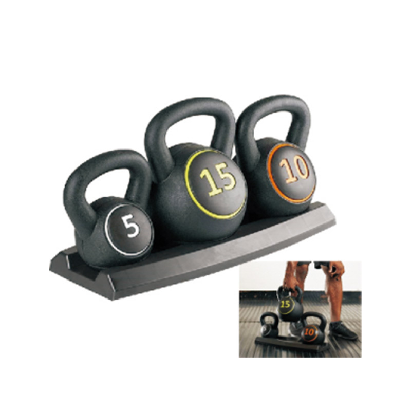 YC3010 Cement Kettlebell Set with stand