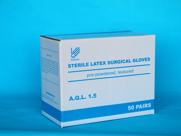 YUYUAN export rubber surgical gloves