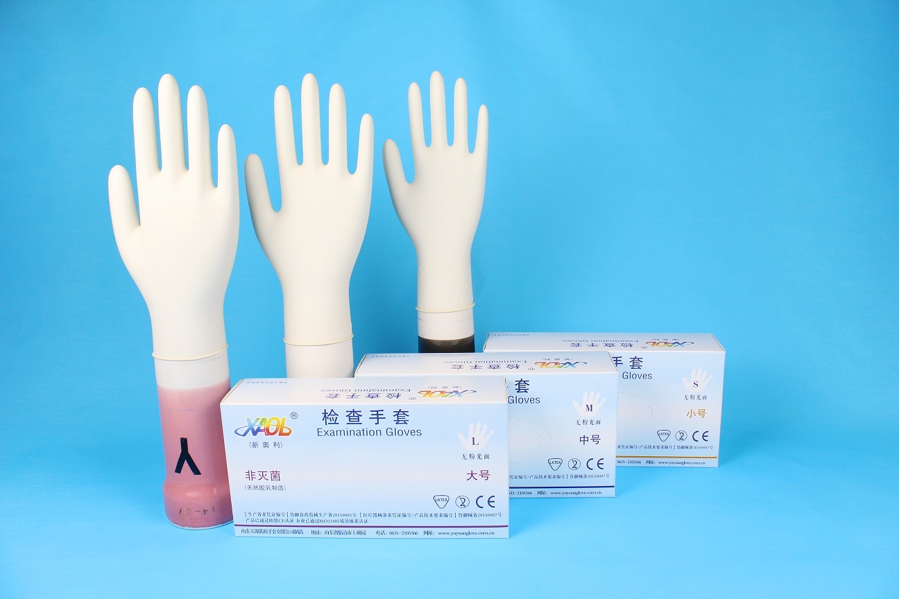 Powder-Free Glossy Exam Gloves (Non-sterile Pack)