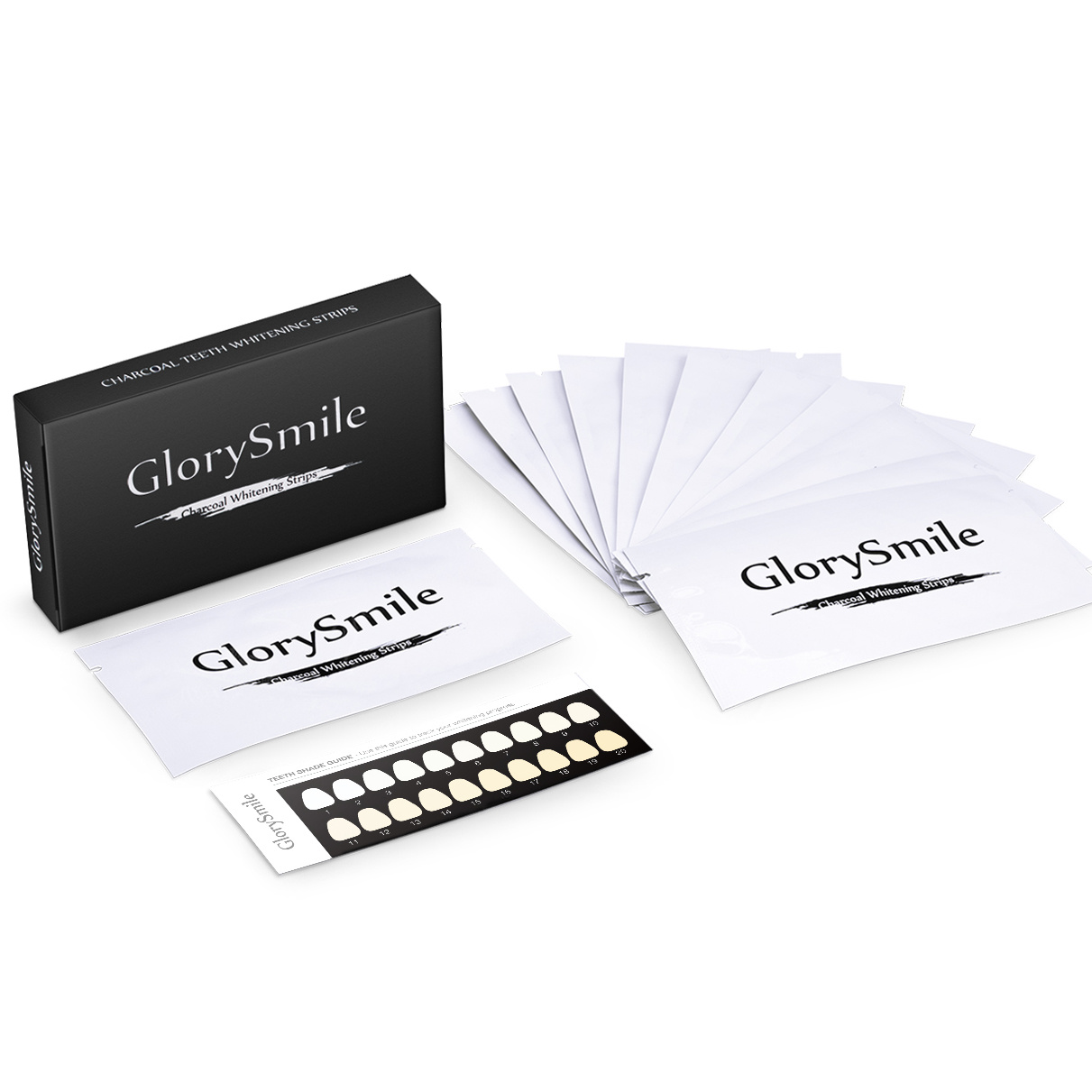 Glorysmile Activated Charcoal Teeth Whitening Strips