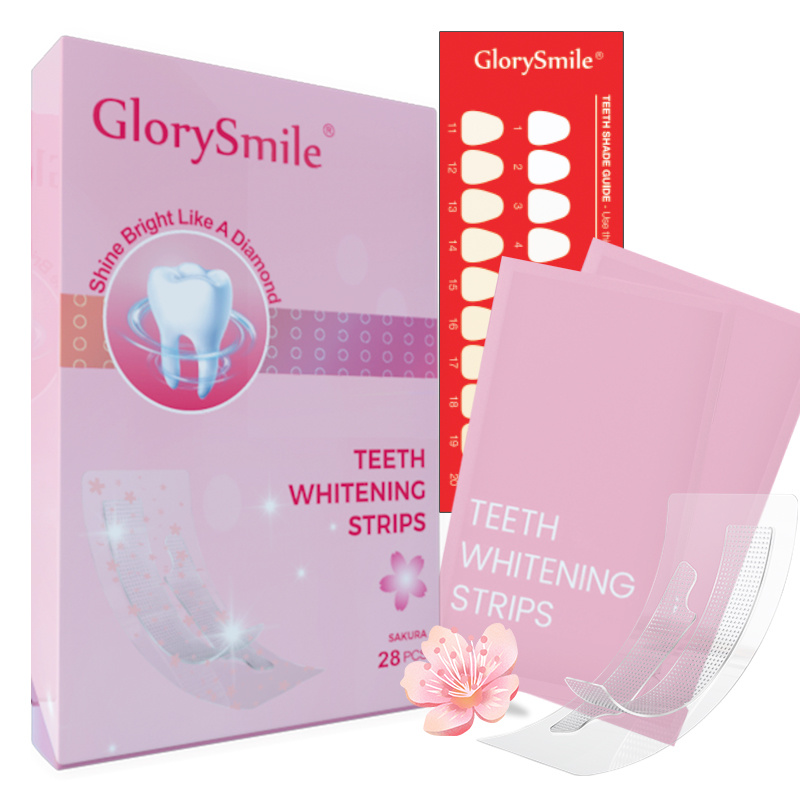 Cherry Blossom Sakura Flavor Teeth Whitening Strips (6HP Formula)