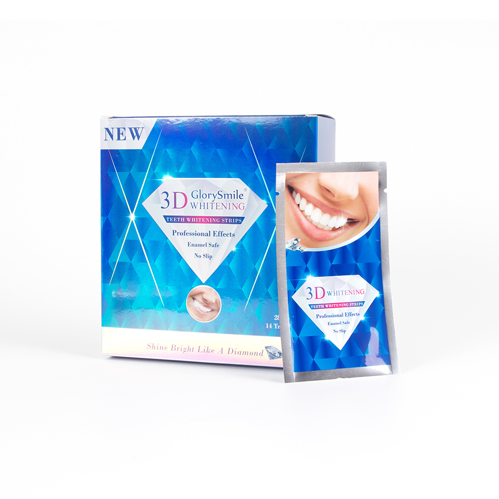 New Arrival 3D Whitening Teeth Strips With Hydrogen Peroxide