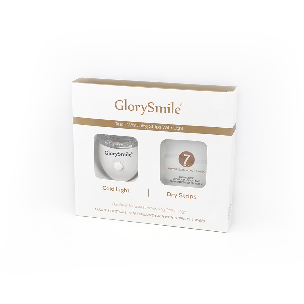 Glorysmile 6Hp tiras secas y sistema de luz para blanquear los dientes