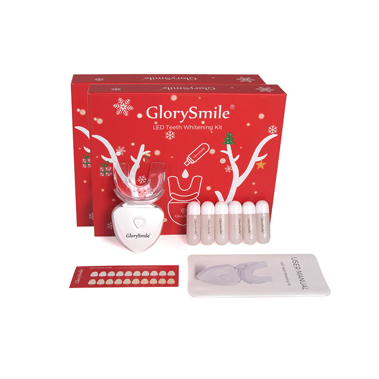 Glorysmile Christmas Home Kit d'éclairage de 10 minutes pour le blanchiment des dents