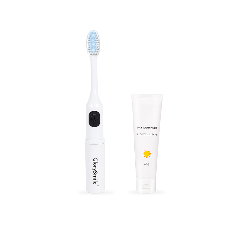 Glorysmile 4 LED-licht sonische tandenborstel met tandpasta (BATTERIJ)