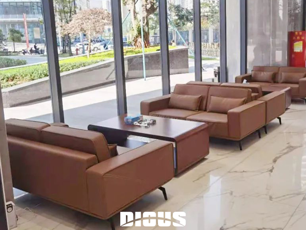 dious project - lobby reception area