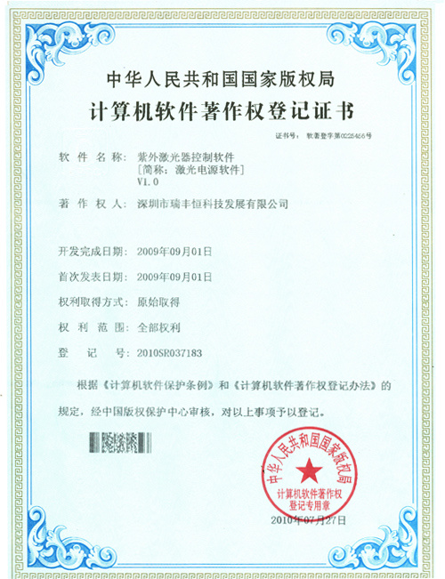 Software copyright certificate-1