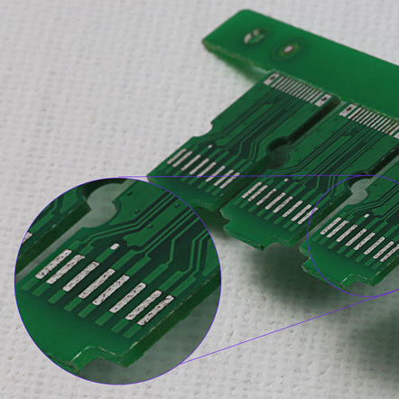 10w固体紫外激光器切割PCB电路板真实效果图