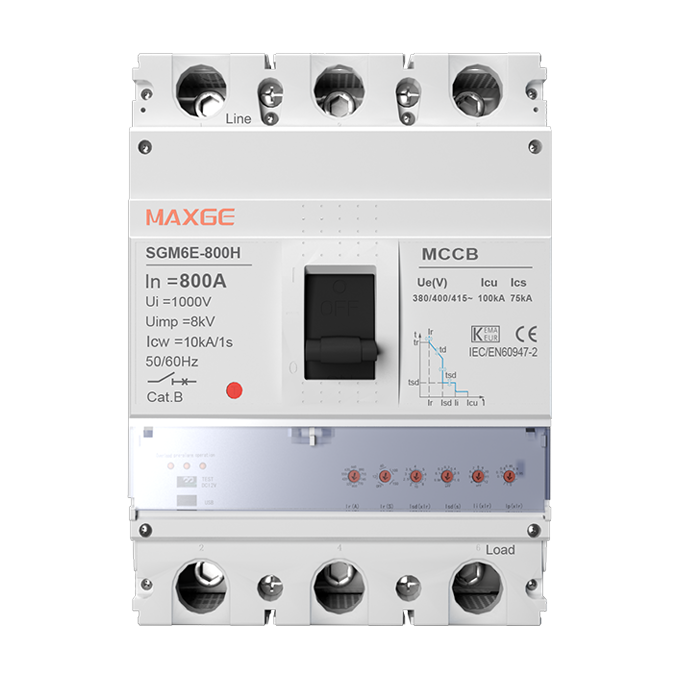 SGM6E-800H 电子式塑壳断路器（旋钮款）