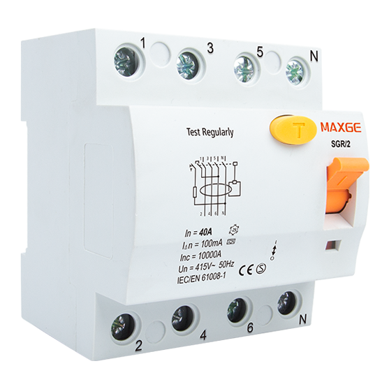 SGR/2 4P Series Residual Current Circuit Breaker SGR/2 4P Series Residual Current Circuit Breaker