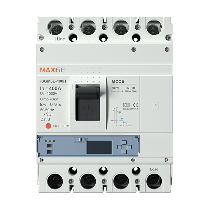 iSGM6E-400H Moulded Case Circuit Breaker Electronic Type With LCD