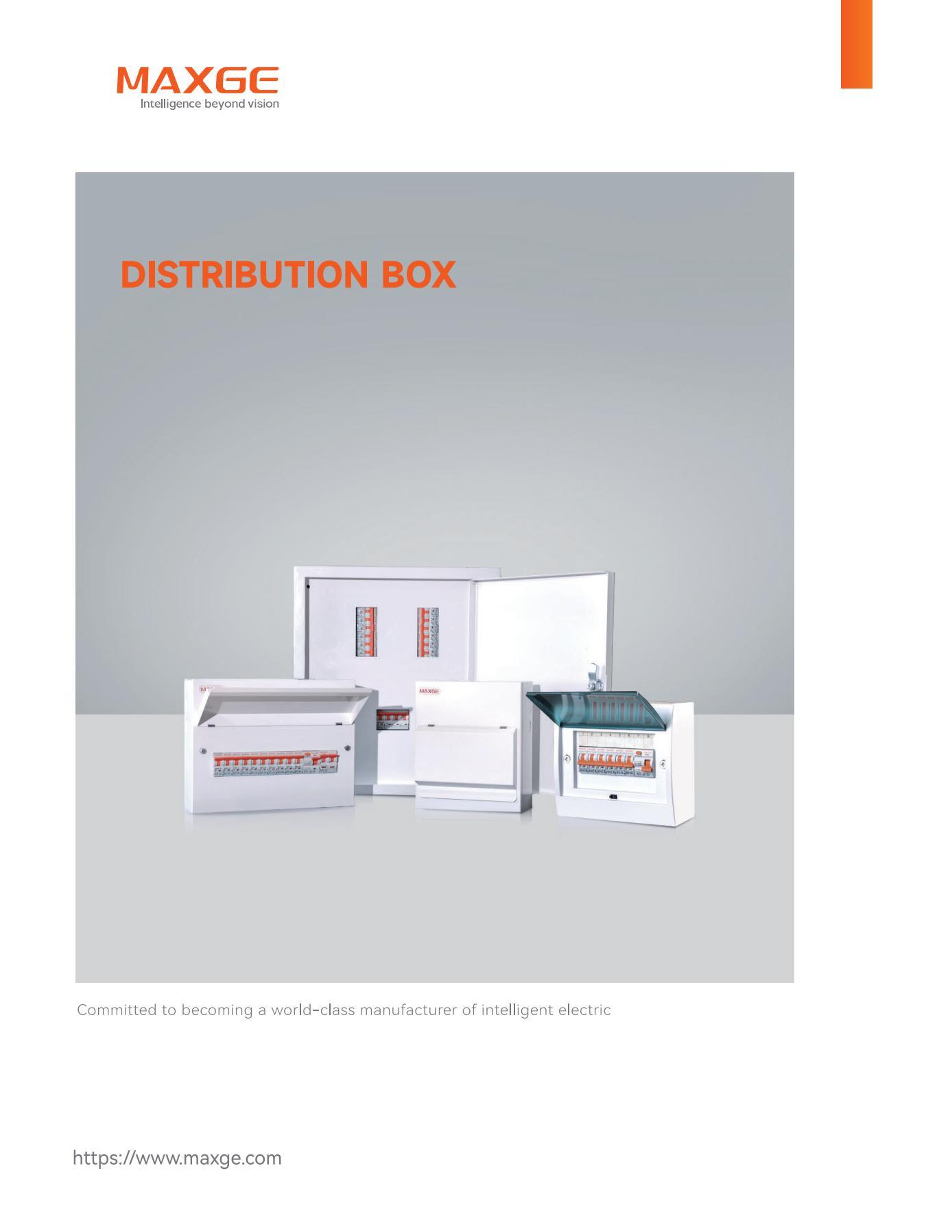 MAXGE Distribution Box Catalog