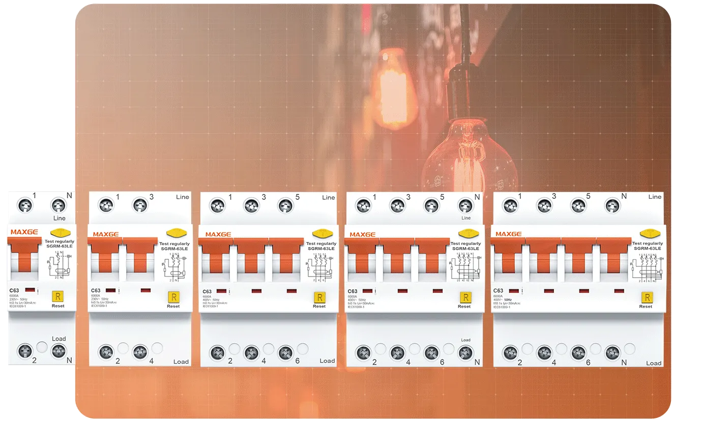 Maxge: Revolutionizing Safety with the SGRM-63LE Residual Current Operated Circuit Breaker