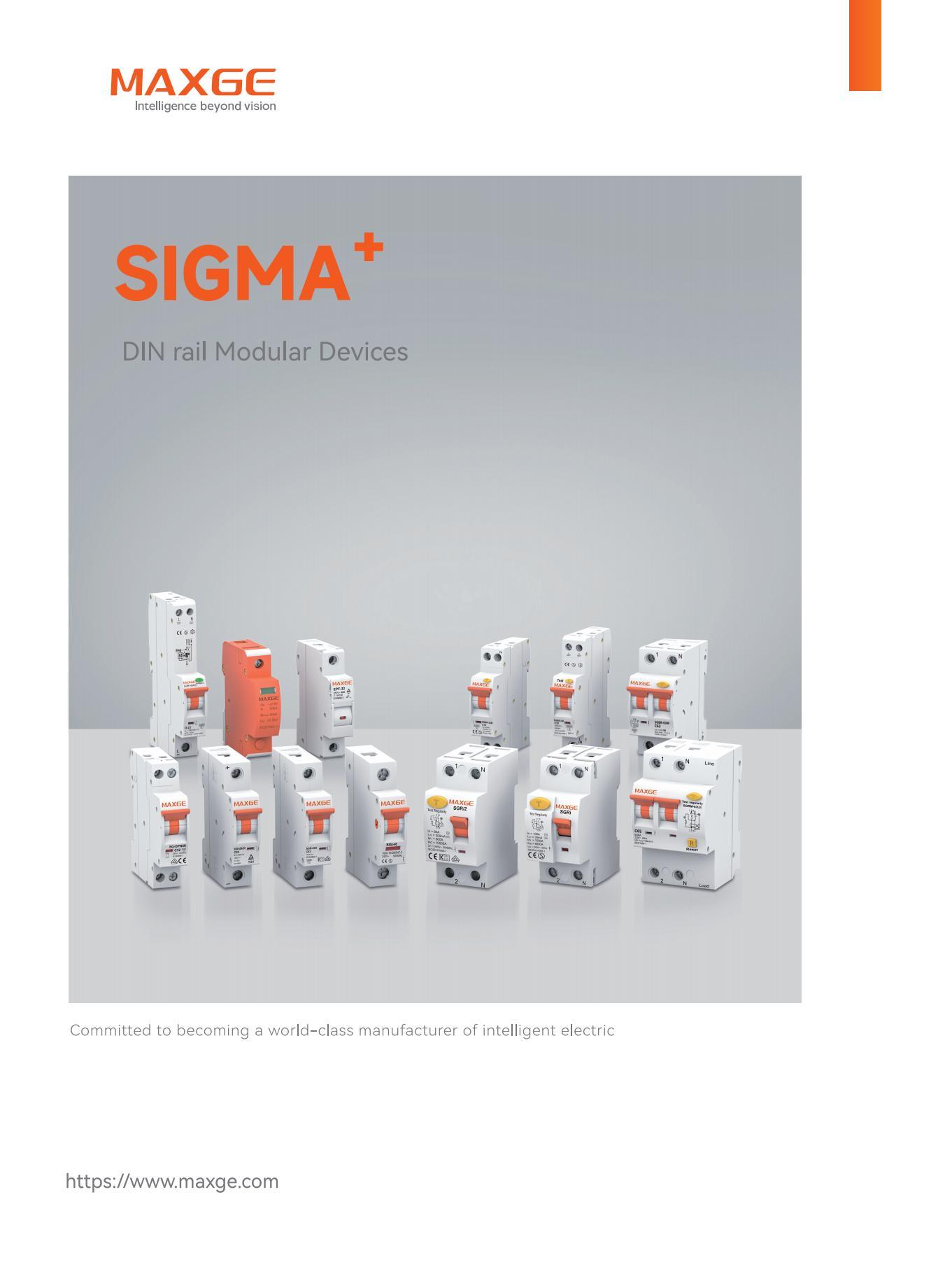 MAXGE SIGMA DIN rail Modular Devices Catalog
